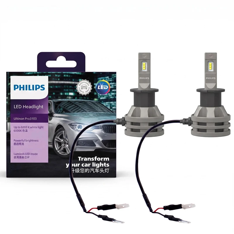 Philips LED H1 H3 H4 H7 H11 Ultinon Pro3101 12 V/24 V 6000 K Helder Wit HB3 9005 HB4 9006 HIR2 9012 Auto Koplamp LED Lampen