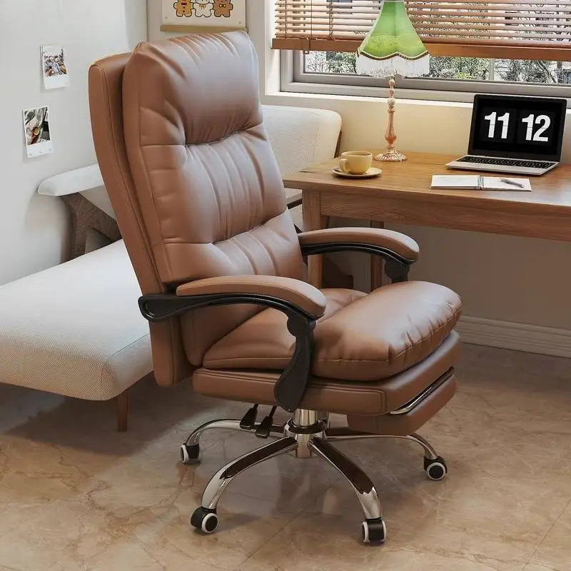 Gray Foot Rest Office Chair Designer Luxury Bedroom Study Comfy Office Chair Pliable Relaxing Fauteuil De Bureau Furniture Home