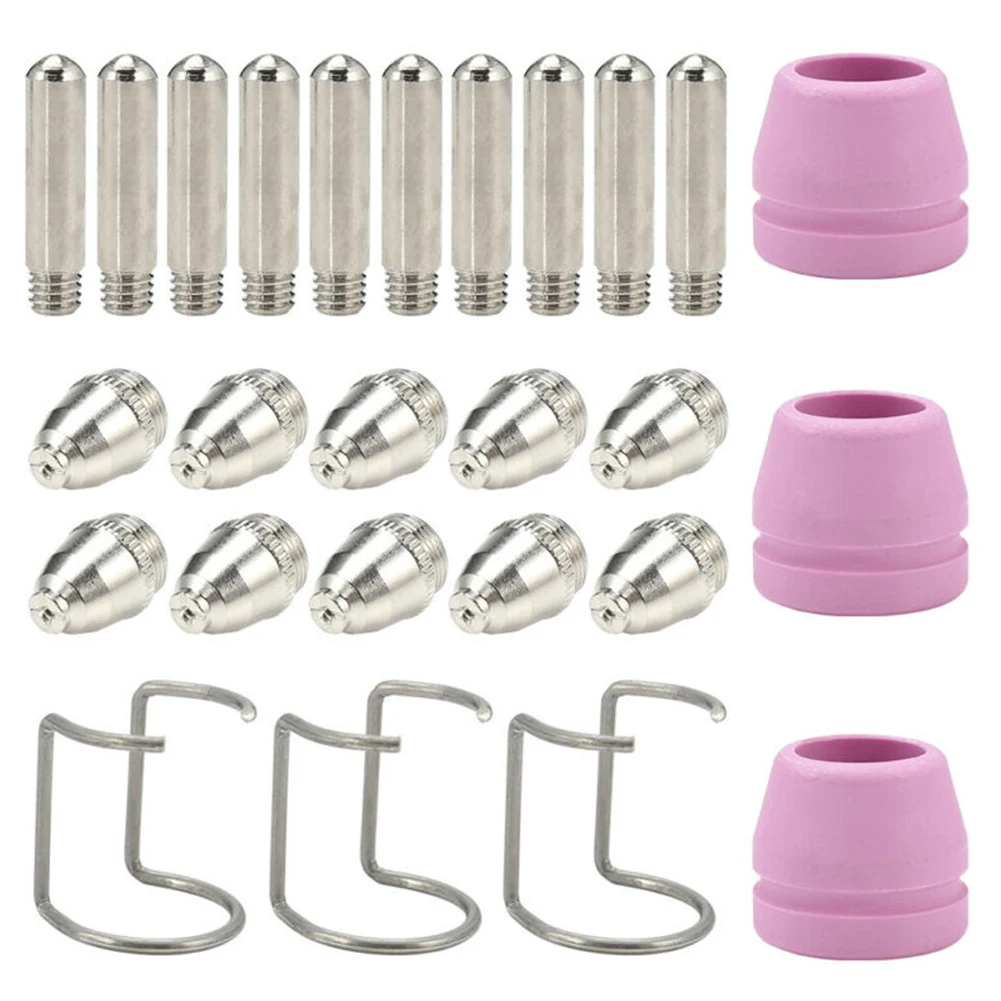 Consumables Electrode Tips Sets Spare Parts Torch Accessories Cutter Metal+ceramic Nozzles Plasma For AG-60 SG-55