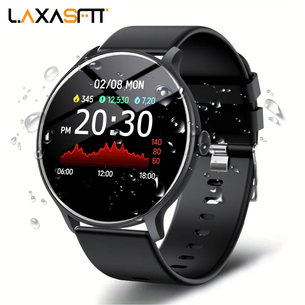 

LAXASFIT умные часы женщина в реальном времени сообщение оповещения прогноз погоды спорт фитнес Bluetooth звонки IOS Android IP68 водонепроницаемый