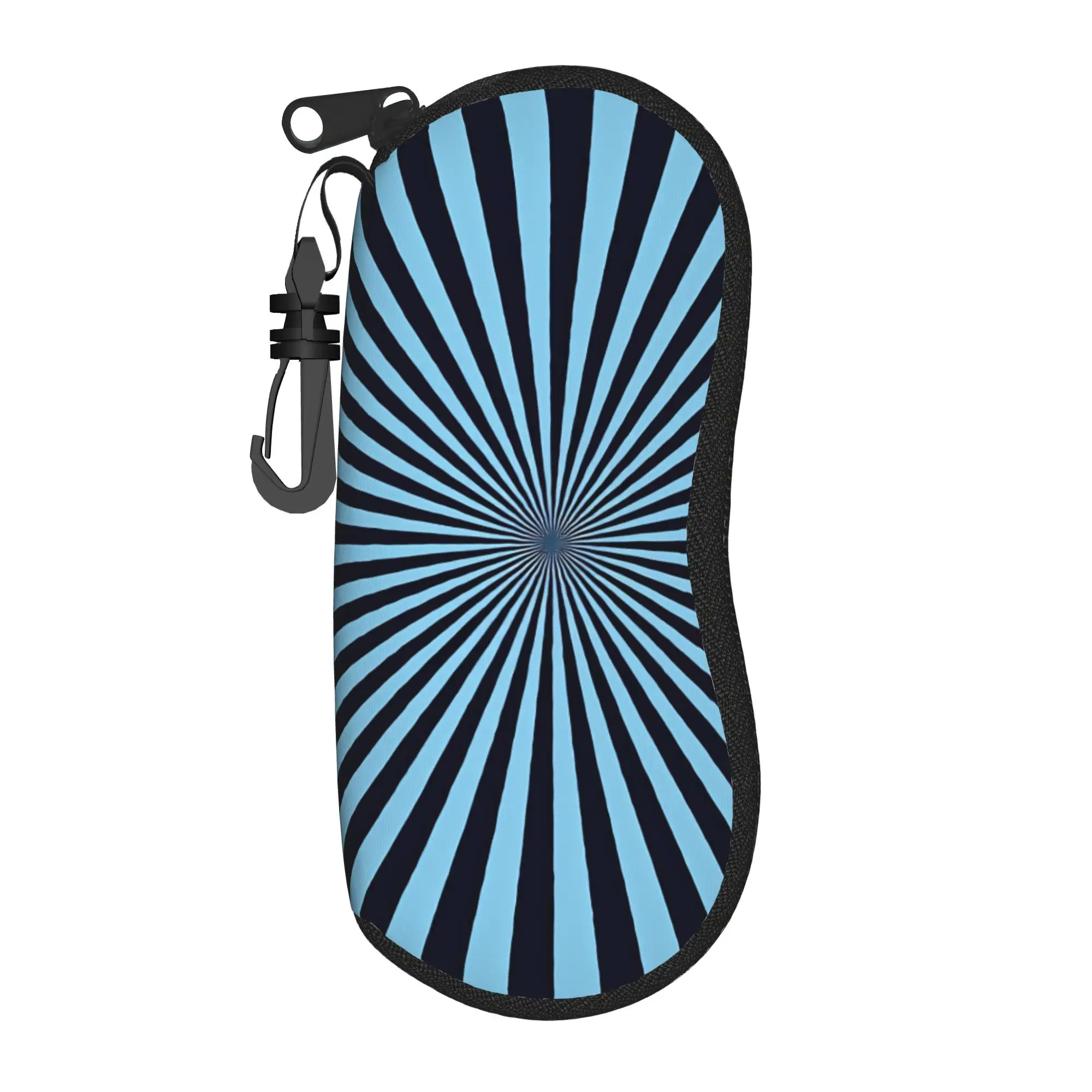 Abstract Swirl Disorder Glasses Case Cover  Zipper Sunglasses Case Soft Convenient Glasses Box Men Women Eyewear Box