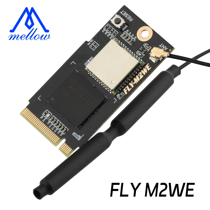 

Mellow Fly-M2WE V1.0 Board 16G eMMC & 5G Wifi Faster and More Stable For 3D Printer Fly- Π/Gemini V2.0 Board Klipper / RRF