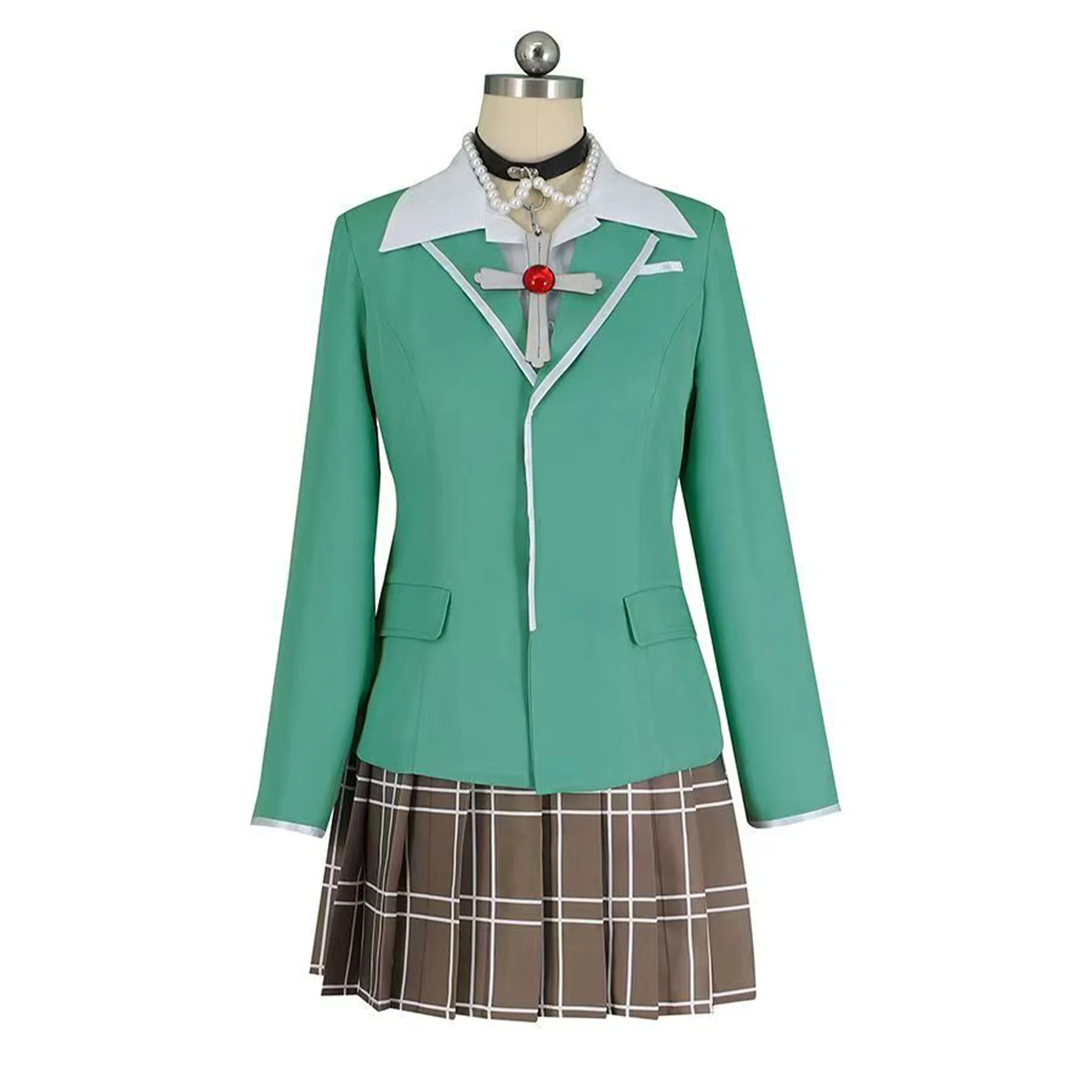 Anime Akashiya Moka Cosplay Costume Party School JK Uniform Full Set Halloween Outfits