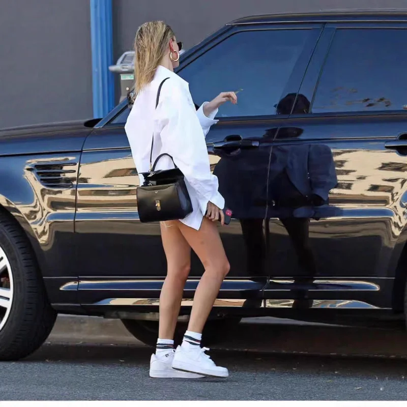 Hailey Anti-Falten Eisenfrei Lose Baumwolle irt Damen Casual Sle Reine Farbe Frühling Herbst Weiß Übergroß irt
