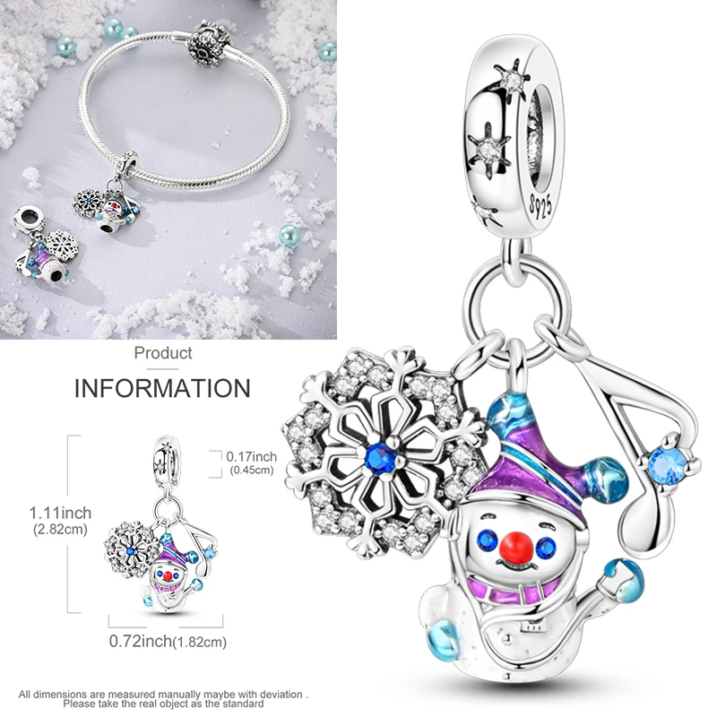 2026 Neuer Musik-Charm aus 925 Sterling Silber, Musiknoten-, Kopfhörer- und Gitarren-Anhänger, passend für europäische Armbänder, DIY-Geschenk für Frauen – Detail 23