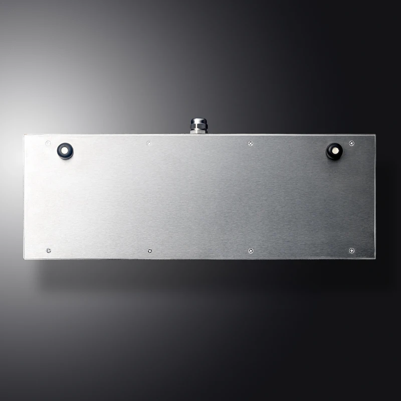 معدات مزودة بلوحة لمس مدمجة من الفولاذ المقاوم للصدأ الصناعي الثقيل ولوحة مفاتيح معدنية لسطح المكتب