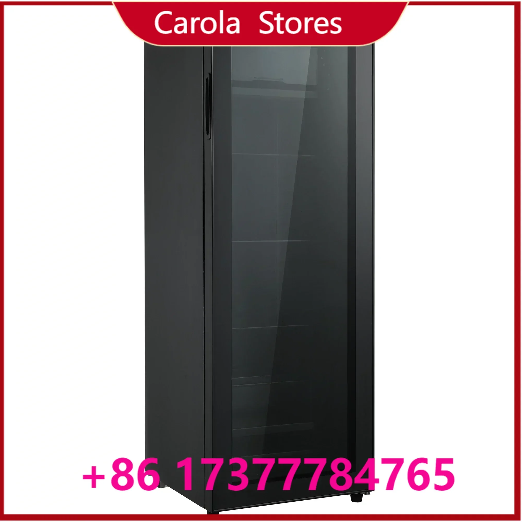 Glass Door Beverage Display Cooler, Small Freestanding Bar Refrigerator for Living Room Tea Drink Fresh Storage