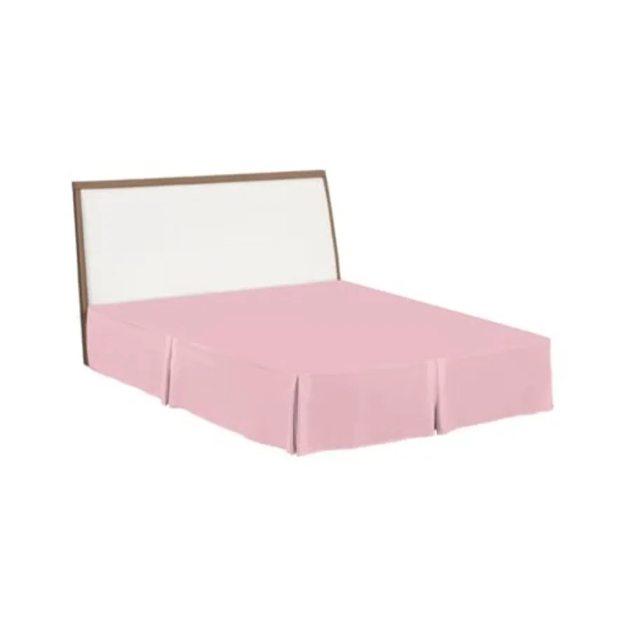 

Легкая плиссированная юбка для кровати с оборками, размер 8 футов, с угловыми вставками, однотонная, для спальни