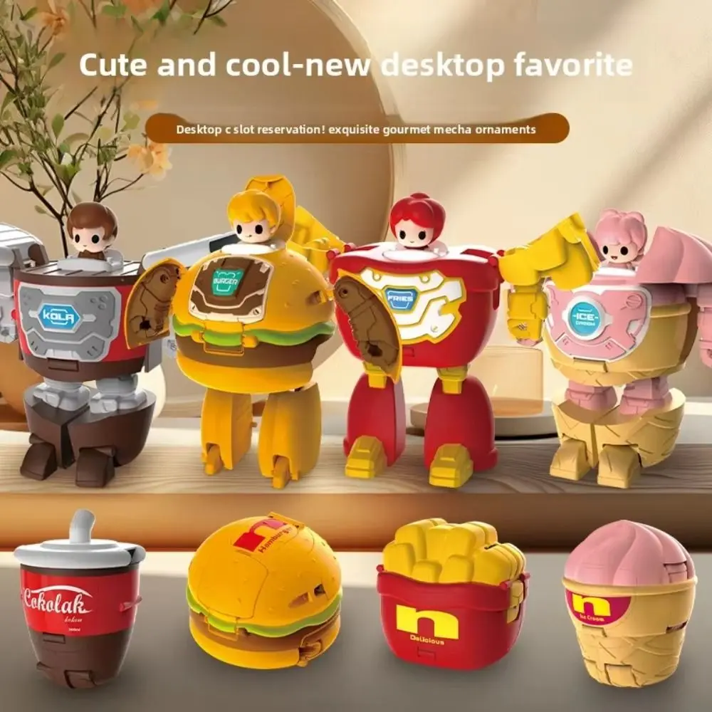 

2 In 1 Transforming Robot Creative Design Childrens Toy Mecha Model Simulated Cola Deformation Robot Christmas Gift