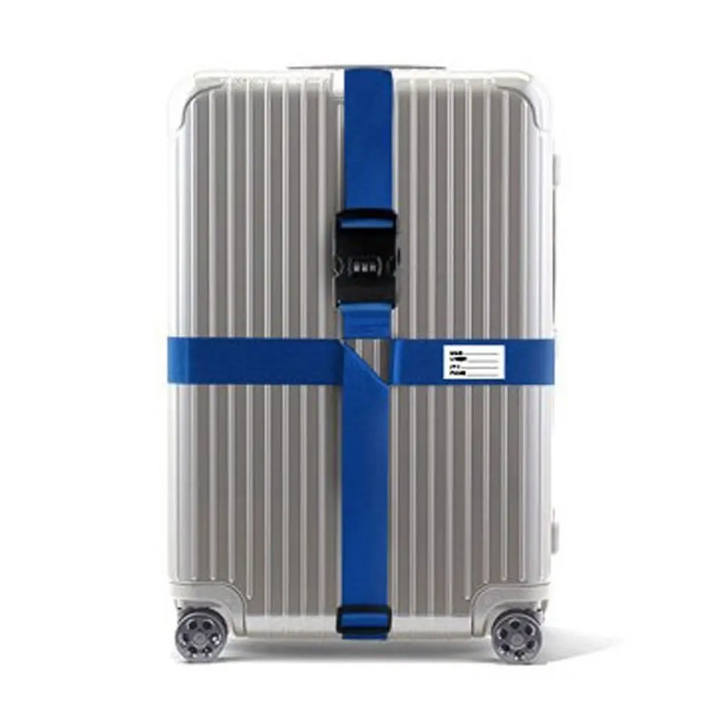 Strap Name Sticker Luggage Buckle Strap Password Lock Packing Belt Travel Suitcase Accessories Luggage Strap Bundling Belt
