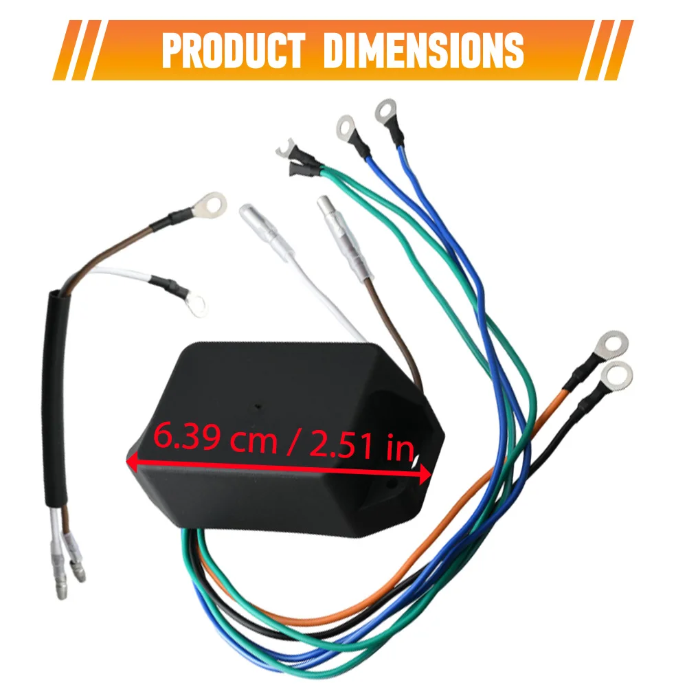 339-5287 339-6222 339-6222A1 Switch Box CDI Power Pack For Mercury 4 7.5 9.8 20 HP 2-Cyl Model 40 75 110 20/200 1973–1985