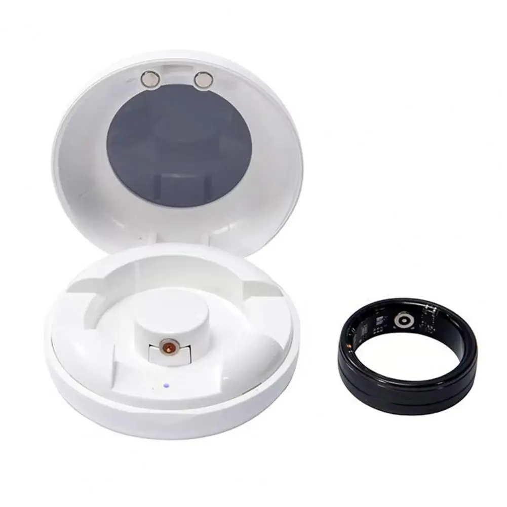 Caricatore per braccialetto intelligente da 5 cm Carica rapida Protezione da sovratensione Scatola per caricabatterie ad anello intelligente portatile compatta per COLMI R02/R06/R11M/R8
