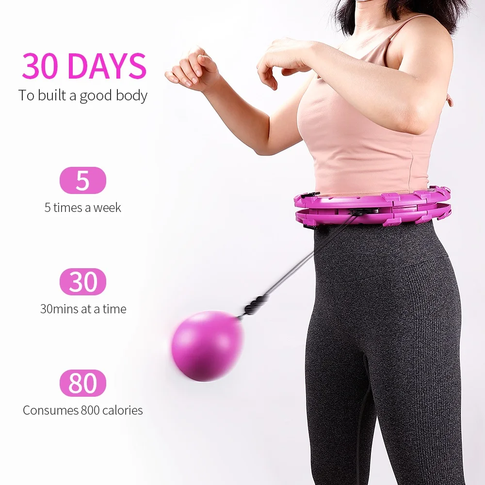 

Умный спортивный обруч, съемный регулируемый автоматический контакт, тонкая талия, упражнения для похудения живота, массажный обруч для мышц, фитнес, коррекция фигуры