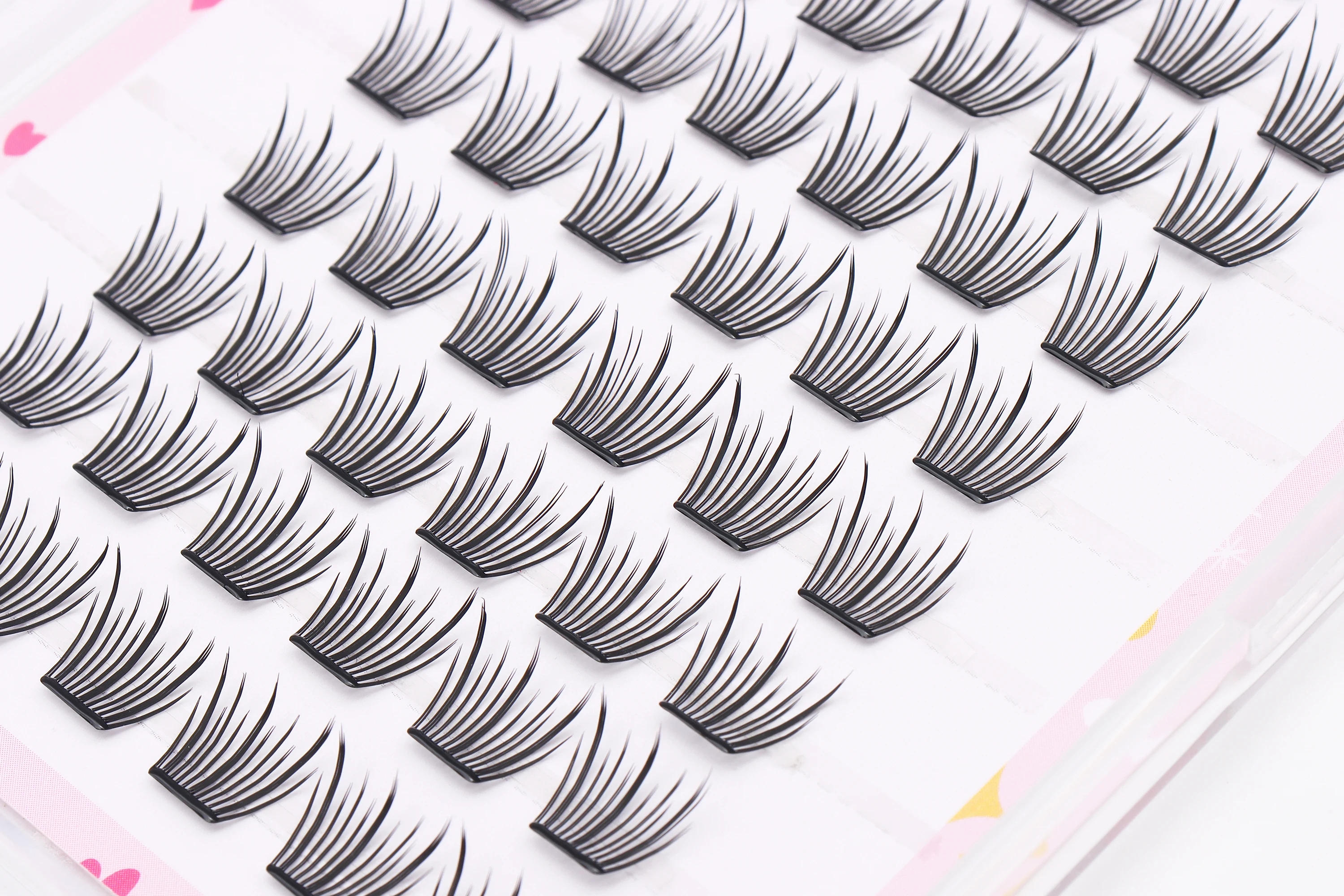 DINGSEN 10 Reihen Idol Lashes Selbstklebende Wimpern Natürliche Lange Anime Kleberfreie Cluster-Wimpern Make-up Korea Wimpern – Detail 27
