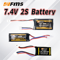 FMS Battery 7.4V 2S 380Mah 600Mah 900Mah For 1/18 1/24 FMS RC Electric Model Car Jimny FCX24 K5 FCX18 LC80 BUGGY