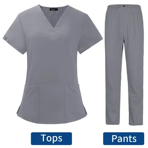 Medizinische Uniformen für die Pflege von Haustieren, nicht schickes Haar, Krankenschwester, Frauen, dünner und leichtes Gewebe, Sommerkleidung, klinische Uniform, Frau 6 Hauptverkaufsuniform -Set - №4