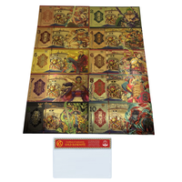 MINISO 10 Design Classic Japanese Anime One Piece 1-10 Gold Banknotes Game Card Collection Gift goods