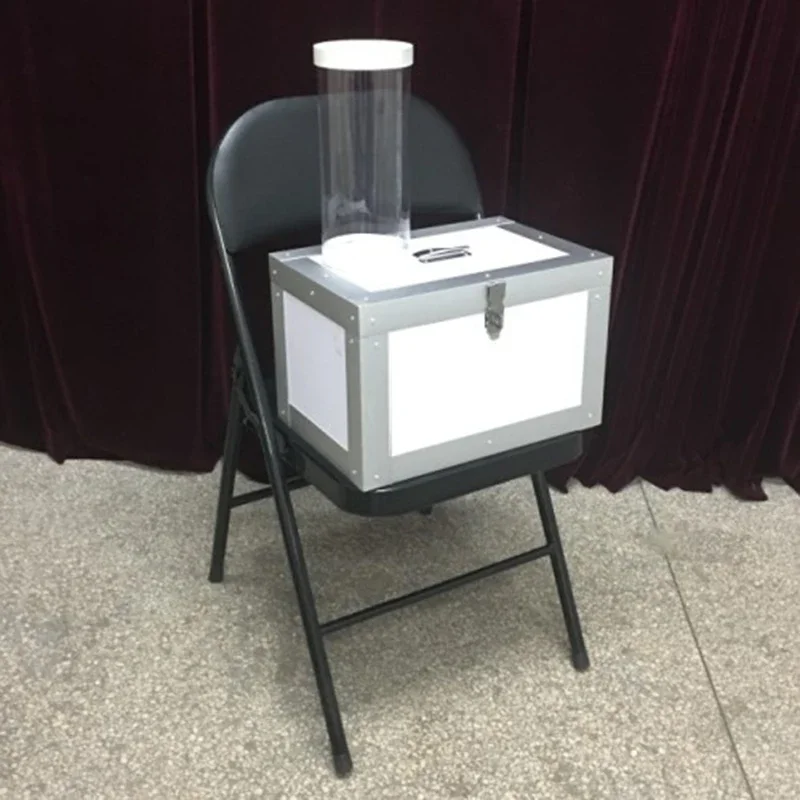 

Master Prediction System (White Box+Chair) Magic Tricks Professoinal Magician Stage Illusions Gimmick Props Mentalism Magica