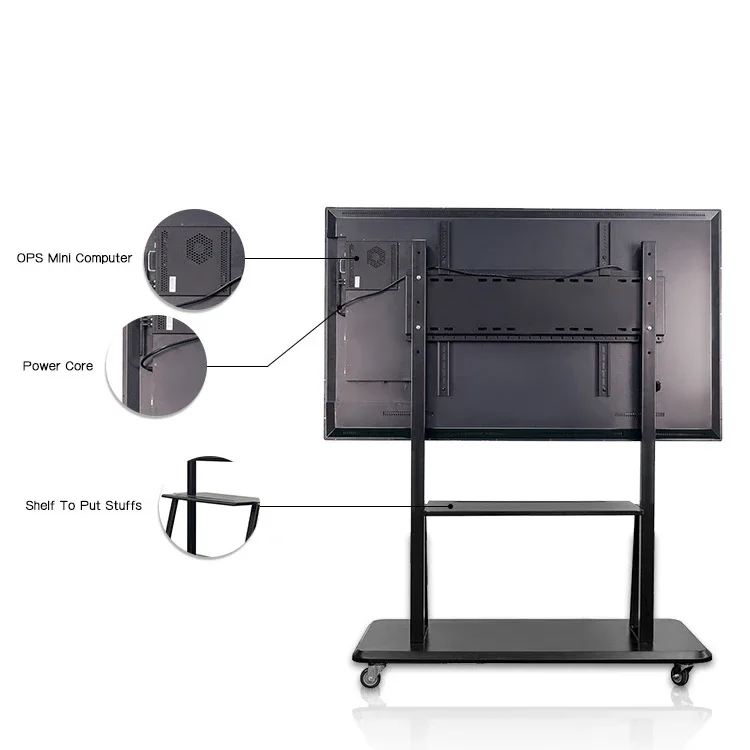 55 Inch Poling Interact Touch Screen Smart Interactive Whiteboard Multi-touch Board LED Black "yingfeng Technology" Touch Screen