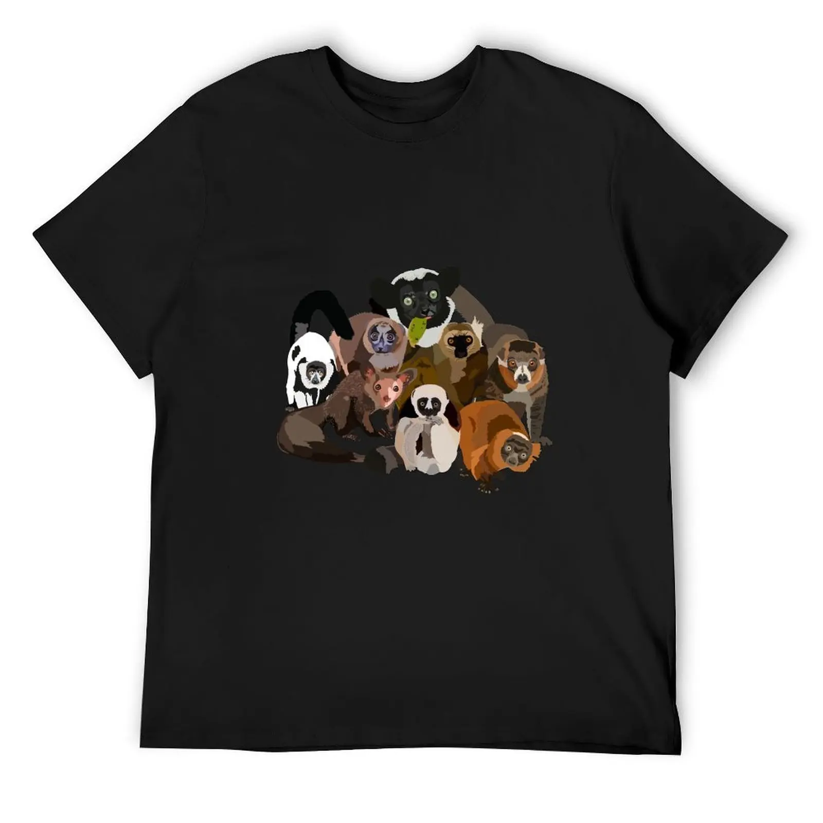 

L is for Lemur T-Shirt cotton man t-shirts quick drying cute tops mens funny t shirts