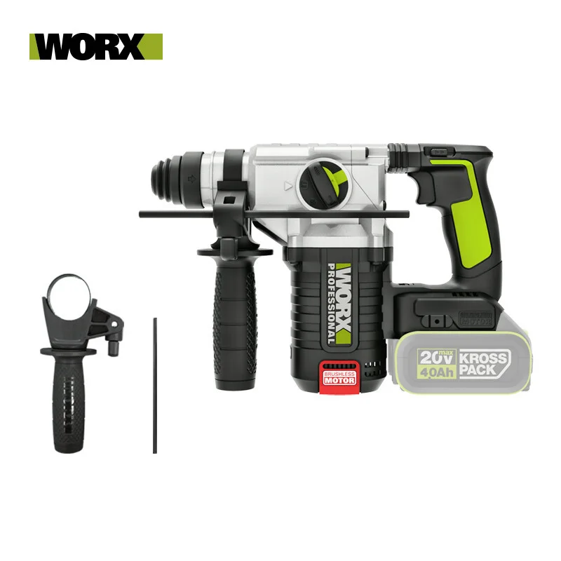 WORX 20 فولت مطرقة كهربائية للشحن بدون فرشاة مثقاب كهربائي WU388.9 (آلة عارية) بطارية ليثيوم اختيار كهربائي مثقاب كهربائي thr