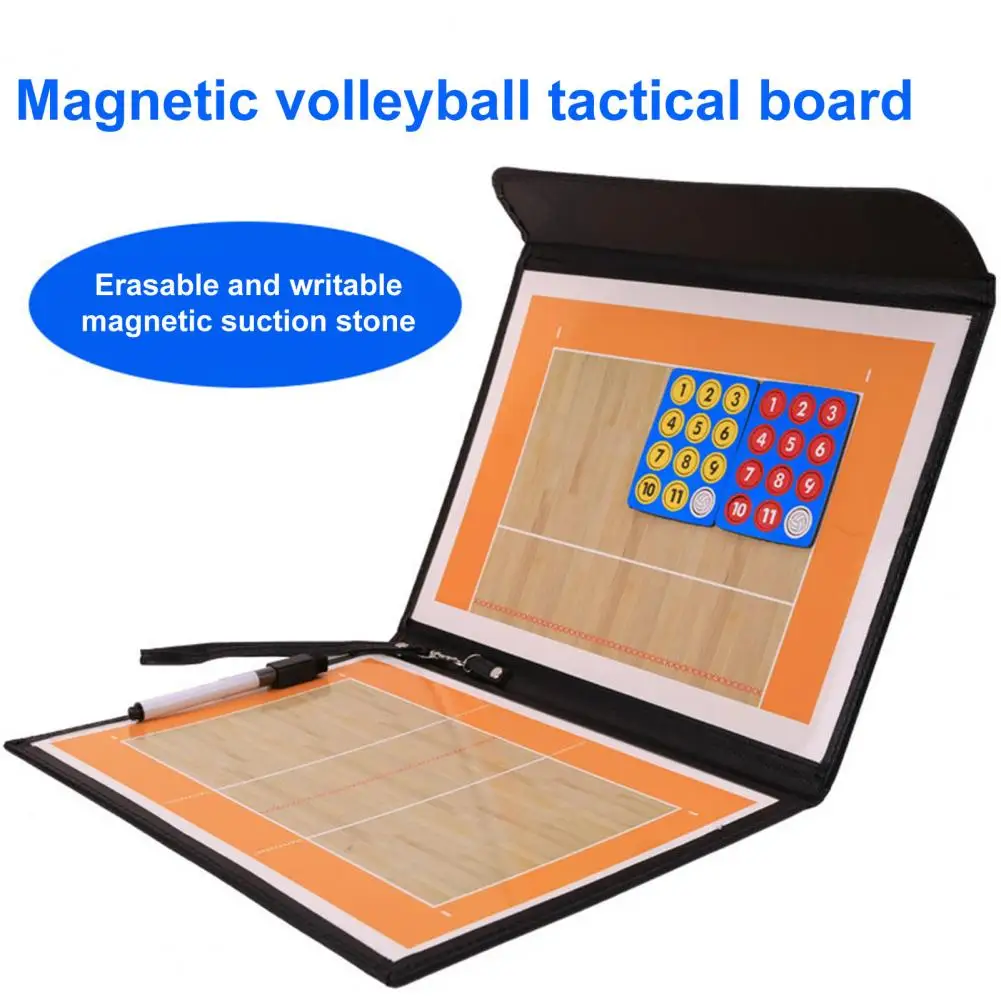 

Magnetic Basketball Board Volleyball Clipboard Portable Foldable Volleyball Coaching Board with Dry Erase for Coaches