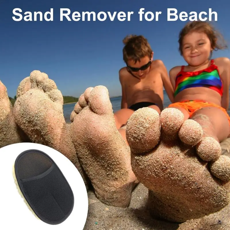 

Sand Off Beach Mitt Beach Sand Cleaner Skin-Friendly Beach Sand Cleaner Quick Sand Remover For Summer Vacation Beach Must Haves
