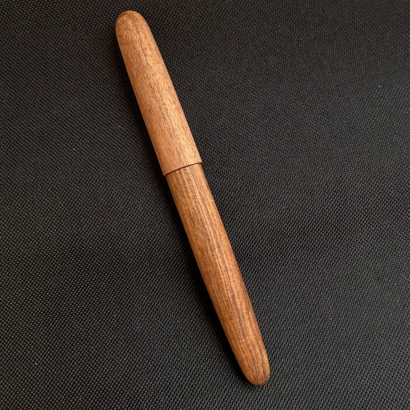 BALAOYE Tiger Skin Wood Grain Pen BOCK Tip Gold Plated Pen Tip Length 14.7cm Equipped with Ink Absorber Office Calligraphy Pen