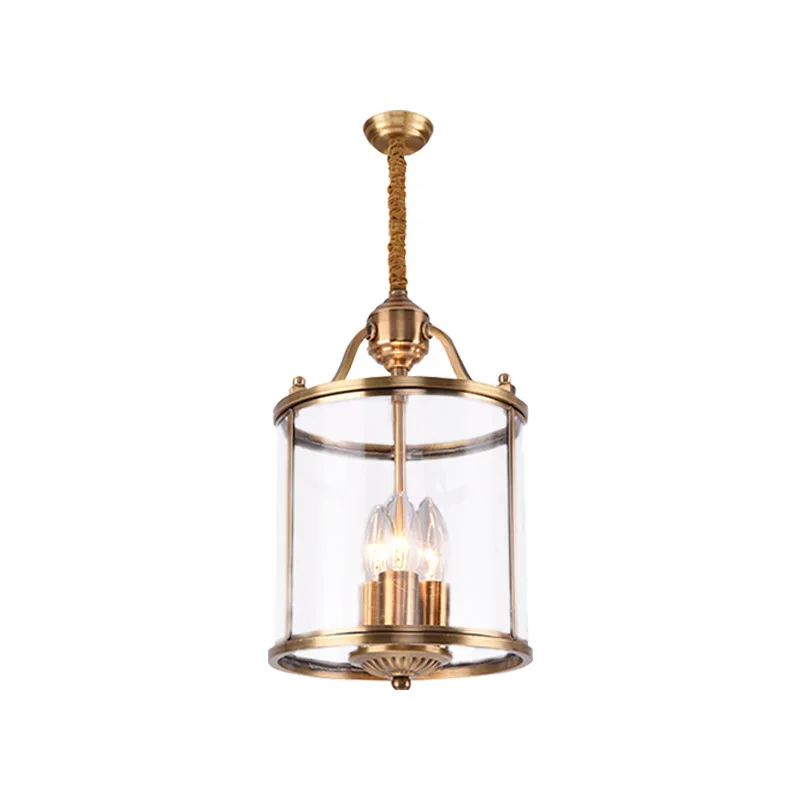 

Villa hotel engineering decorative glass cylinder cage simple European crane