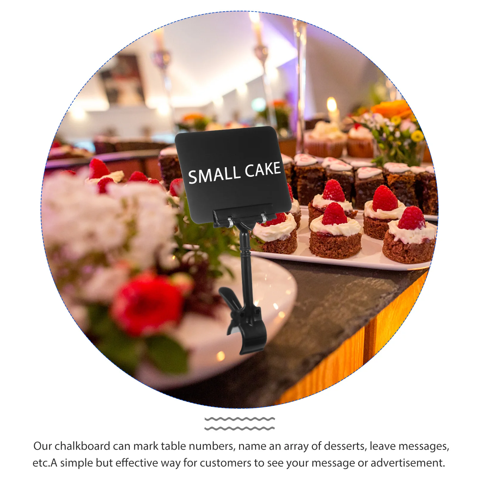 

3pcs Price Tag Holder Chalkboard Clips Label Stand For Food Display Sign Clip-On Style Display Rack Advertising Clip Label