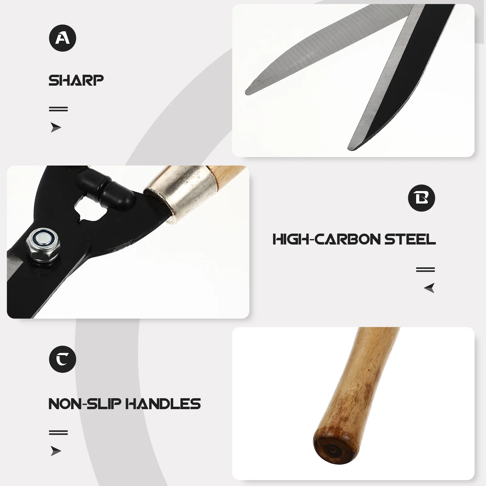 

1Pcs Pruning Shears for Gardening Hedge Cutter with Non-Slip Ergonomic Handle Premium Sharp Branch Scissors for Tree Trimming