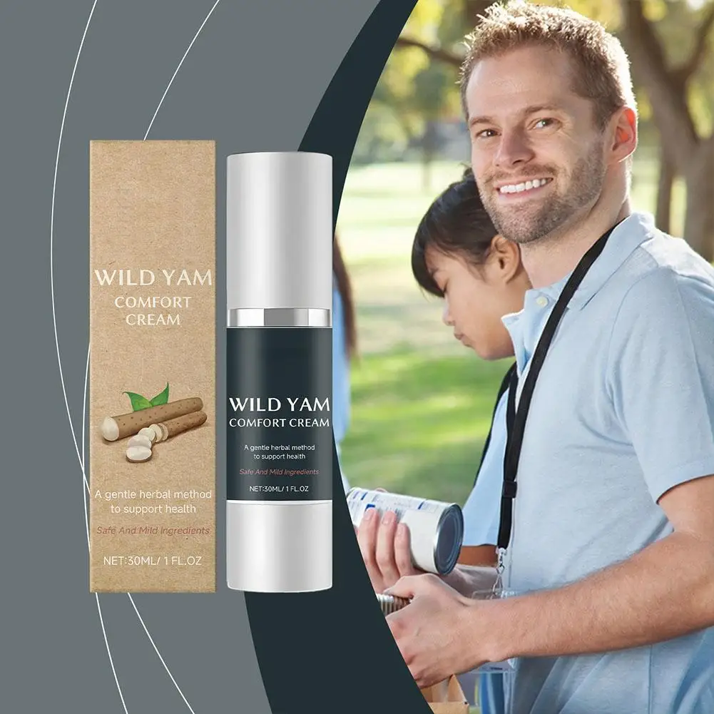 Novo creme de inhame selvagem hidratante hidratante e remoção de hormônio de inhame calmante equilíbrio regular bálsamo rugas creme selvagem h5t5