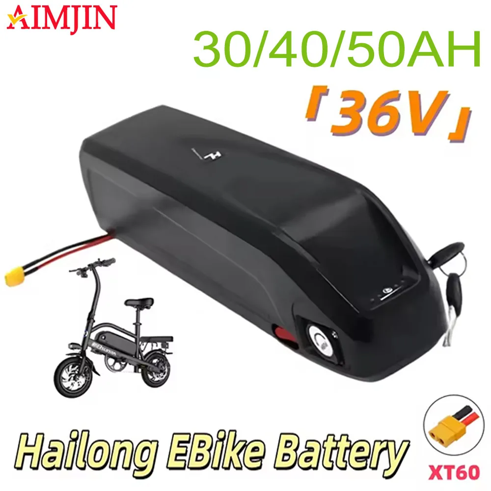 

18650 Hailong Battery 2026 100% NEW 36V 30Ah 40Ah 50Ah 60Ah For Bafang BBS02 BBS03 BBSHD Motor With charger