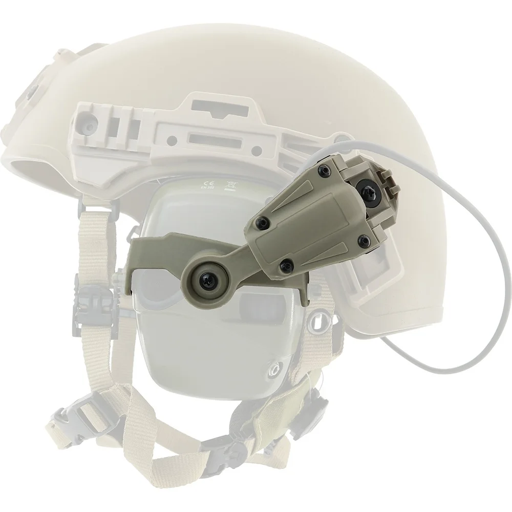 Tactical Helmet Wendy Rail Mount Adapter Compatible with Howard Leight for Tactica Hearing Protection Honeywell Impact Sport