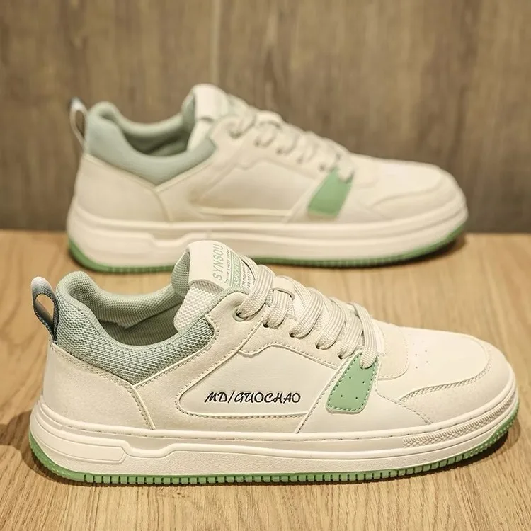 Spring men's new breathable canvas shoes men's Korean version versatile white shoes thick soled sports shoes casual board shoes