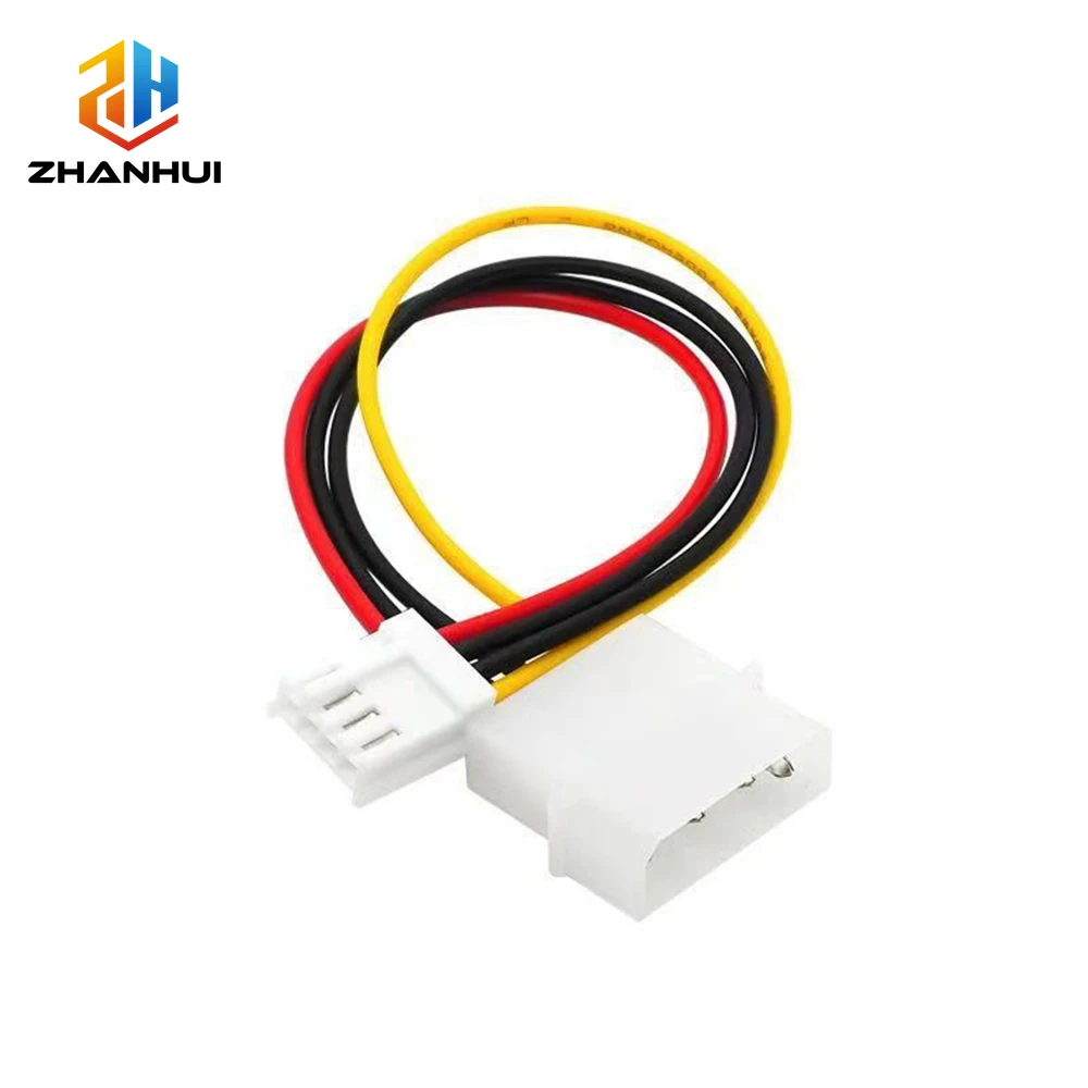 Bulk Supply 300mm IDE 4P Male to 2.54mm 4P Floppy Female Power Cord 18AWG Desktop Computer Internal Wiring Adapter