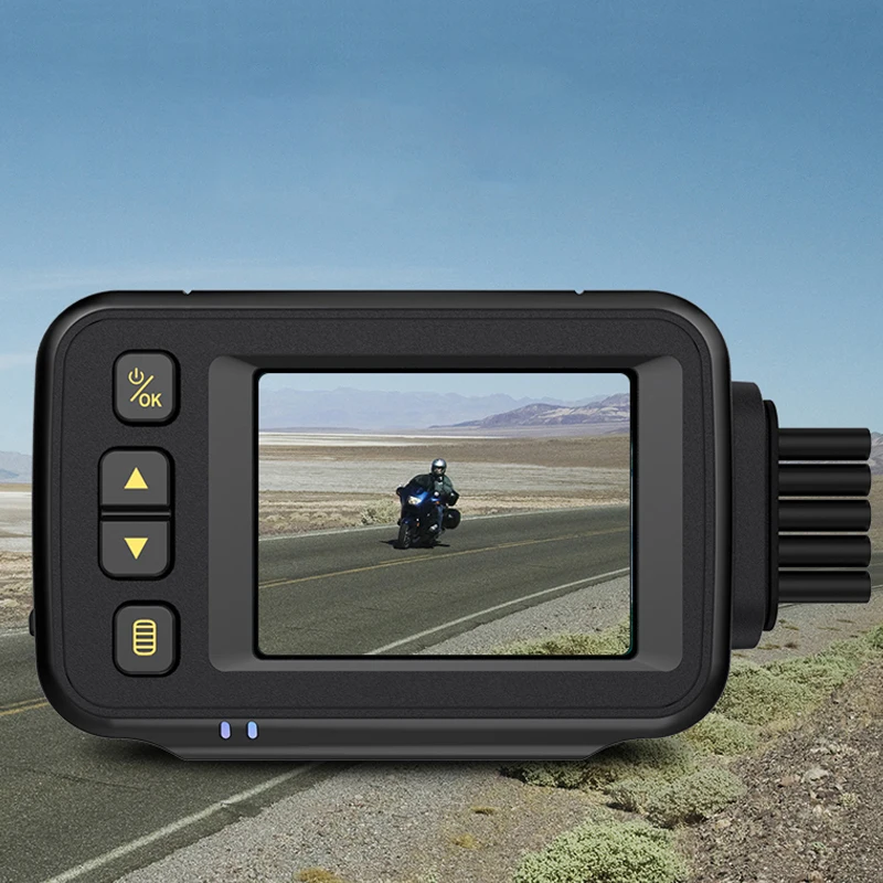 Motorcycle DVR MT30 Dual Lens Dash Cam with Night Vision G-Sensor Waterproof Full Color 1 Year Warranty