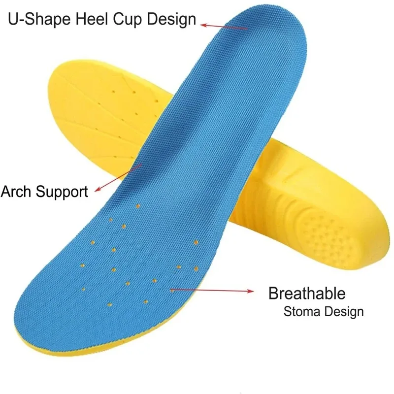 PU Orthopedic Insoles for Women Man Velvet Surface Shoe Inserts Foot Care Pain Relief Cushion Sports Plantar Fasciitis Shoe Pads