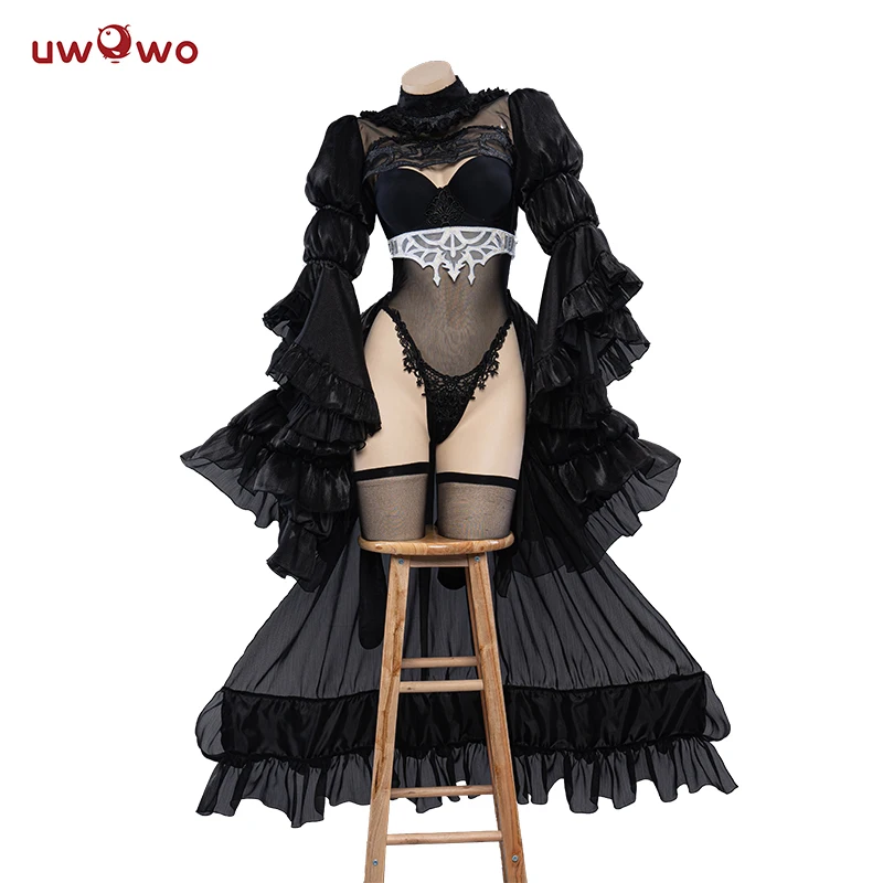 

IN STOCK UWOWO Nierr: Automataa 2B Cosplay Black/White Wedding Dress Bride Halloween Christmas Cosplay Costume