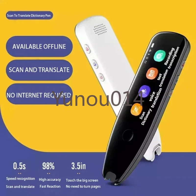 Pro Voice Scan Translator Pen, Multifunctional Translation, Real Time Language, Business, Travel, Translation Pen X5, 3.5