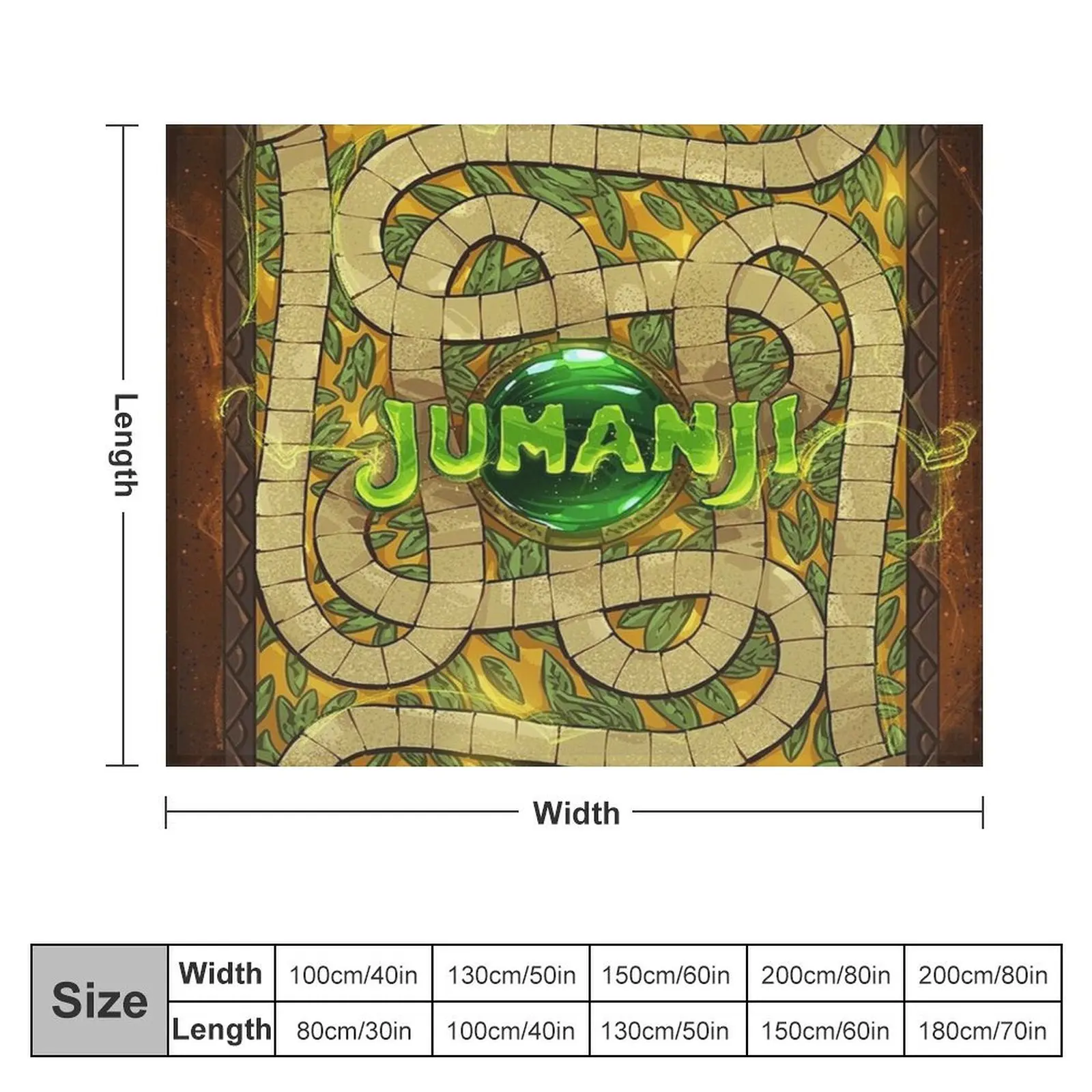 Jumanji Throw Blanket Furry Plush Giant Sofa Blankets