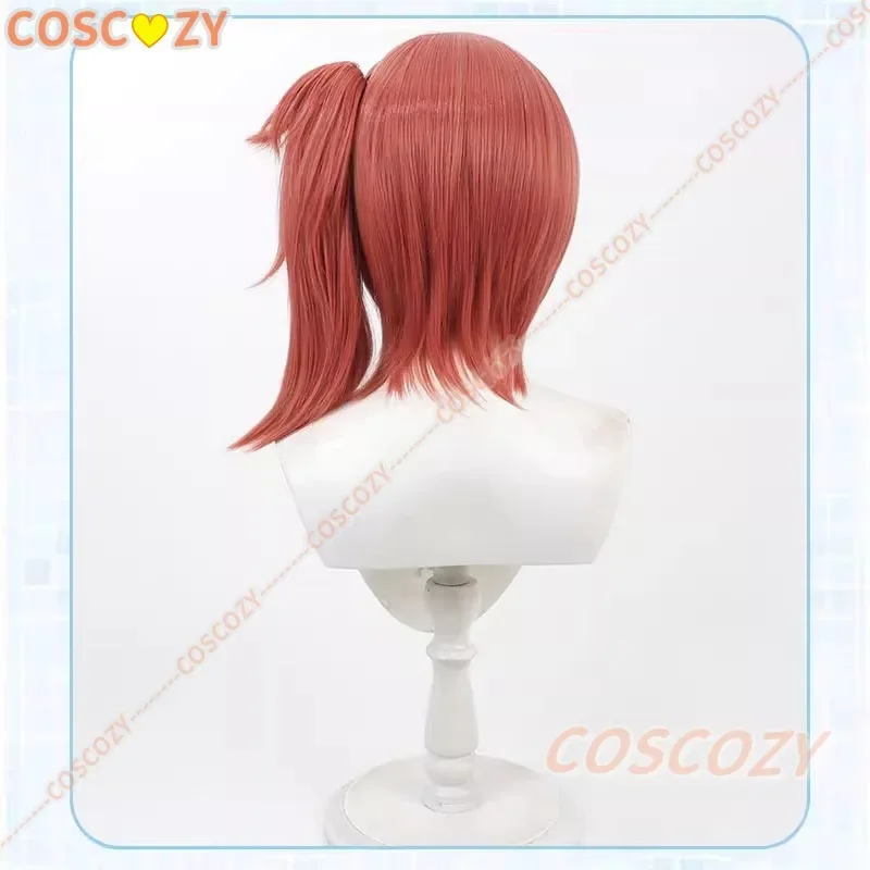 CosplayGame الفتيات المواجهة 2 Cheeta تأثيري الباروكات 30 سنتيمتر مختلط برتقالي أحمر ذيل حصان شعر مستعار مقاومة للحرارة الشعر الاصطناعية للمرأة جير