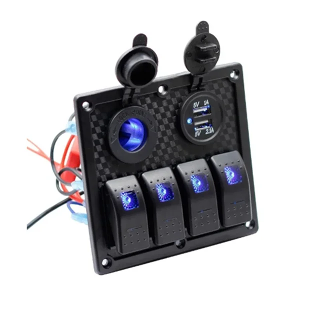 Новая 4-бандовая водонепроницаемая панель кулисного переключателя