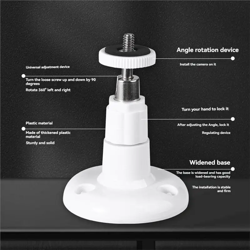 Verstelbare muurbeugel voor Ring Indoor Camera - Sticks Up Cam 360 °   Rotatie Binnen/buiten Compatibel-Y41A