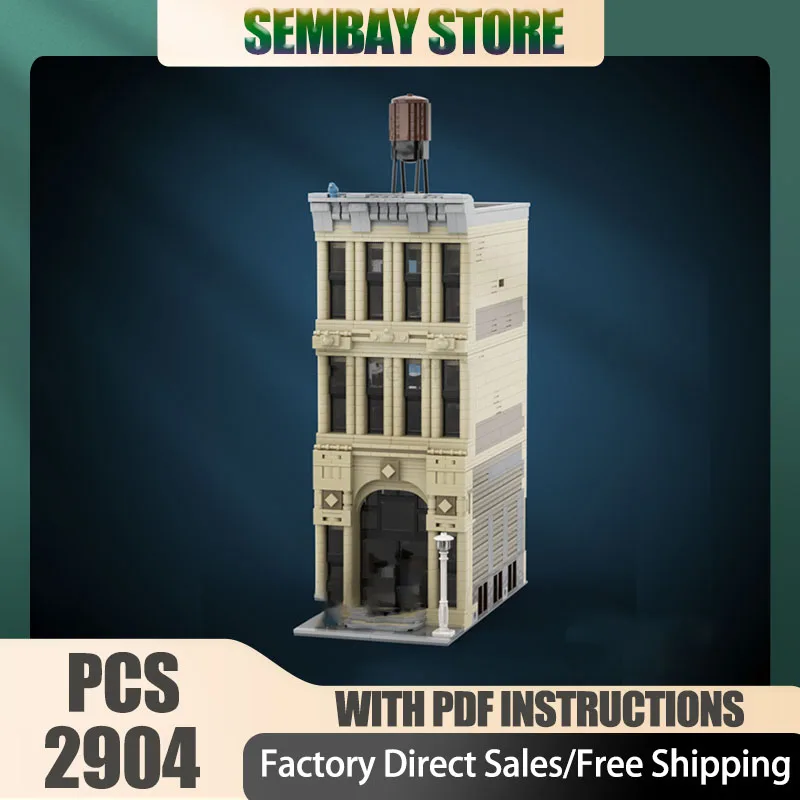 

Modular City Building Model Moc Building Bricks Modular Newspaper Building Technology Blocks Christmas DIY Toy Construction Gift