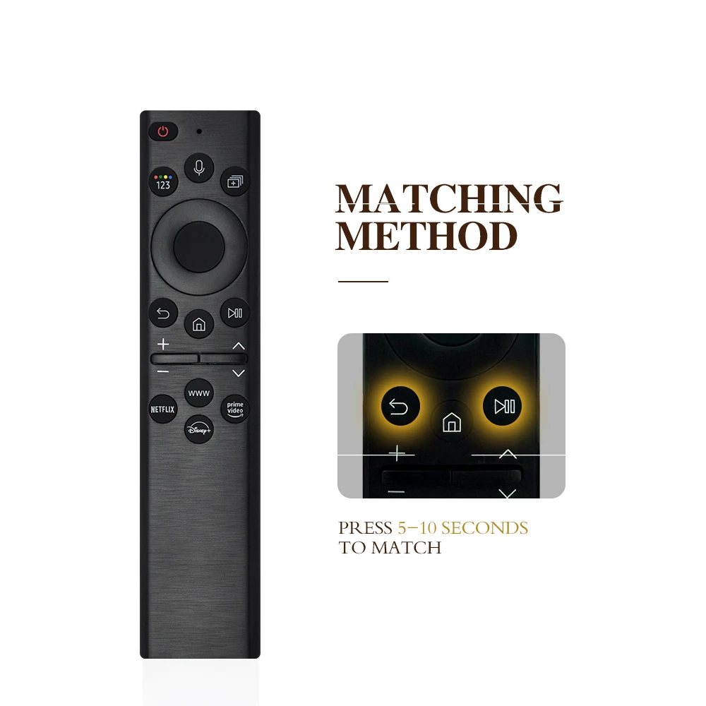 BN59-01385D พลังงานแสงอาทิตย์สําหรับ Samsung Smart Voice รีโมทคอนโทรลแผงพลังงานแสงอาทิตย์สําหรับ Samsung QLED 4K สมาร์ททีวี 2022 RMCSPB1EP1