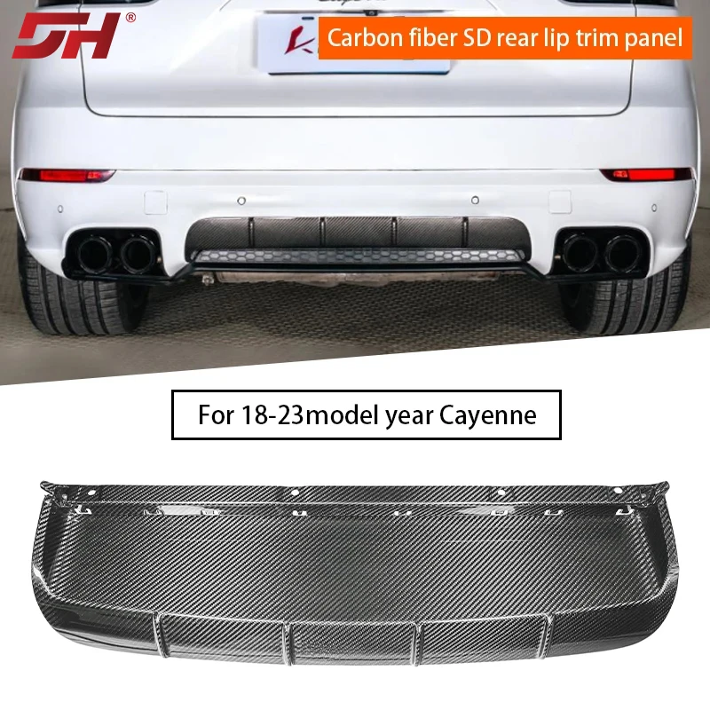 

Model years 18-23 For Porsche Cayenne 9Y0 SD Carbon Fiber Rear Lip Panel Appearance Modification Accessories Personalizati