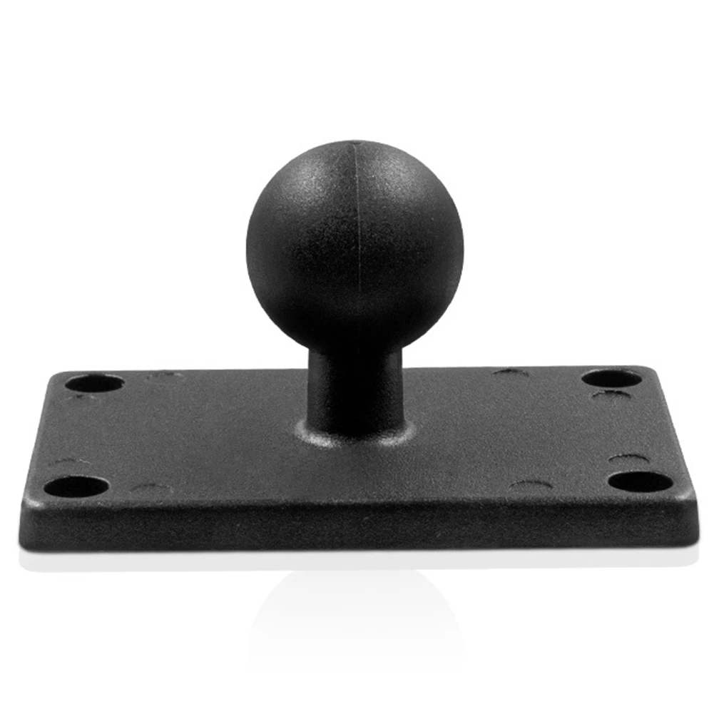 Aluminum Square Mounting Base with 1 Inch Rubber Ball Head Motorcycle Mounting Base for RAM Navigation Bracket,Style