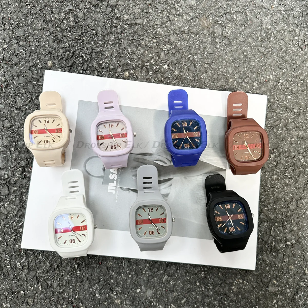 Moda feminina relógios squartz dial relógio feminino luxo senhoras quartzo relógios de pulso silicone feminino relógio de pulso reloj mujer