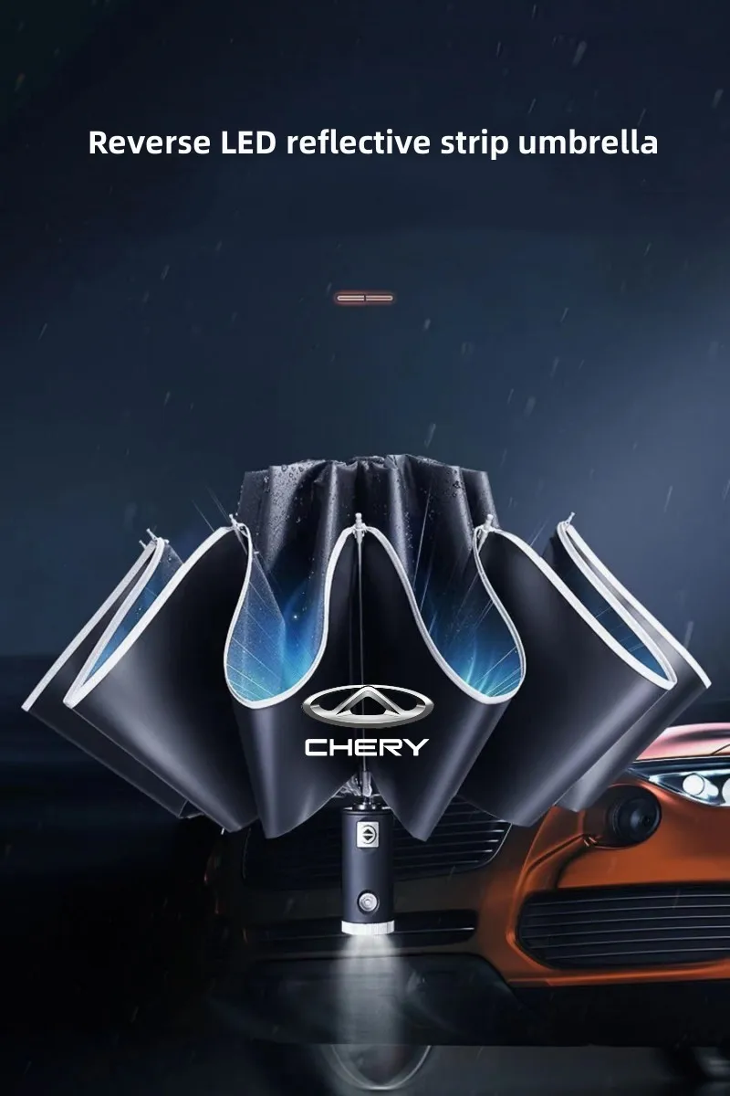 

Car Automatic LED Umbrella Sunscreen Business Umbrella For Chery Tiggo 7 Pro 8 4 5 3 2 T11 5X Amulet Fora QQ IQ Fulwin Arrizo 5